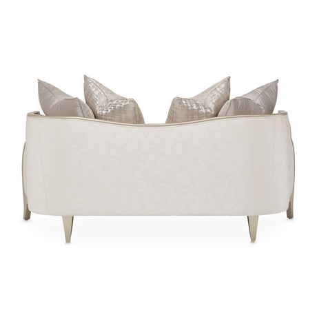Malibu Crest Chardonnay/Cloud White Loveseat - Ornate Home
