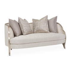 Malibu Crest Chardonnay/Cloud White Loveseat - Ornate Home