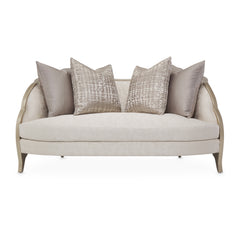 Malibu Crest Chardonnay/Cloud White Loveseat - Ornate Home