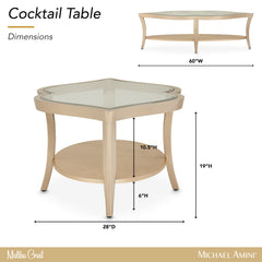 Malibu Crest Chardonnay Cocktail Table - Ornate Home