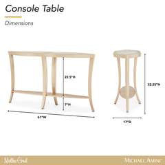 Malibu Crest Chardonnay Console Table - Ornate Home
