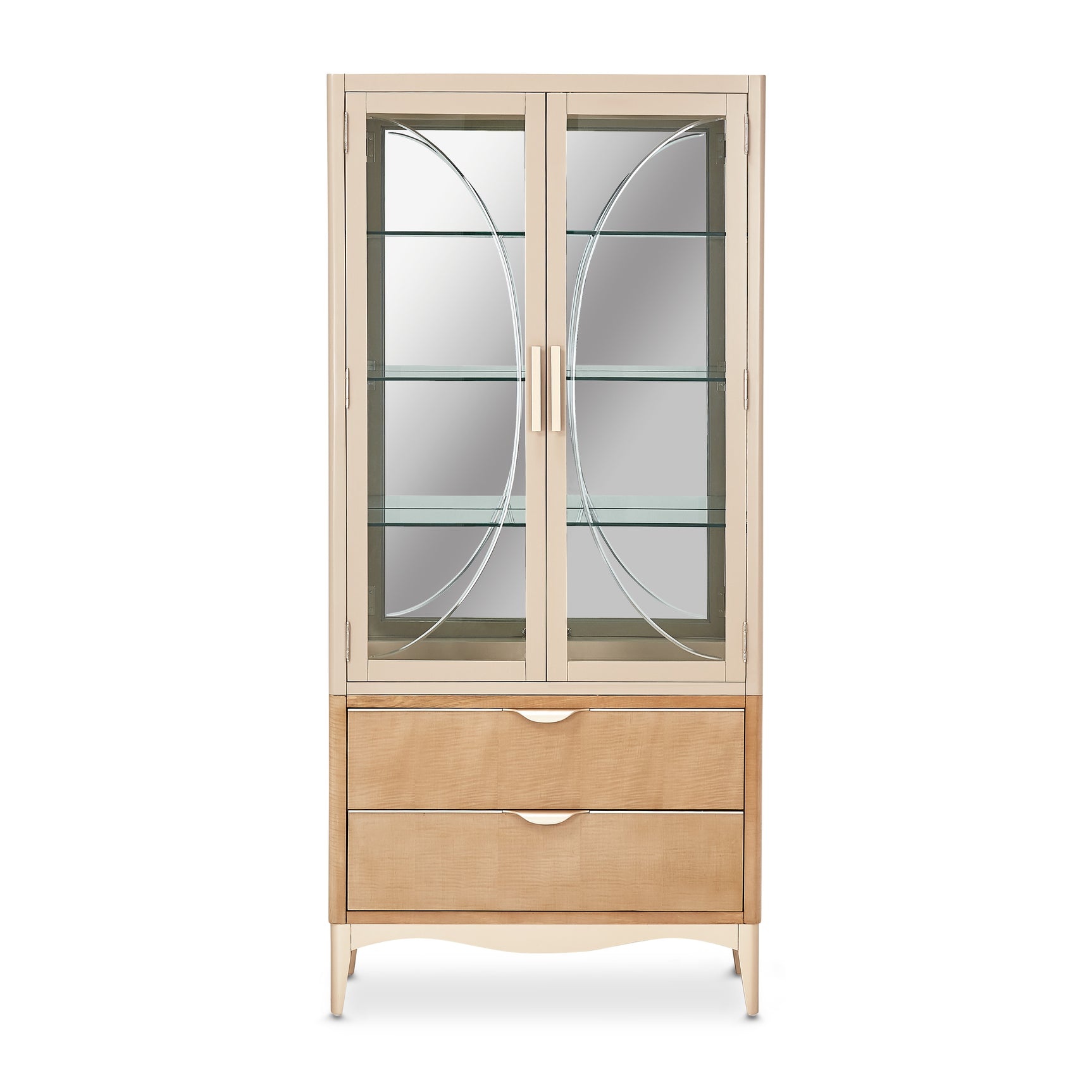Malibu Crest Chardonnay Display Cabinet - Ornate Home