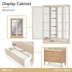Malibu Crest Chardonnay Display Cabinet - Ornate Home