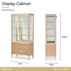 Malibu Crest Chardonnay Display Cabinet - Ornate Home