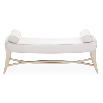 Malibu Crest Chardonnay/Doeskin Bed Bench - Ornate Home