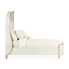 Malibu Crest Chardonnay/Doeskin Curved Panel Bed - Ornate Home