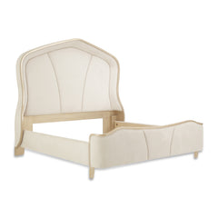 Malibu Crest Chardonnay/Doeskin Curved Panel Bed - Ornate Home