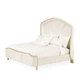 Malibu Crest Chardonnay/Doeskin Curved Panel Bed - Ornate Home