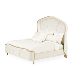 Malibu Crest Chardonnay/Doeskin Curved Panel Bed - Ornate Home