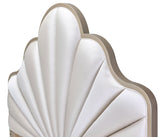 Malibu Crest Chardonnay/Porcelain Scalloped Panel Bed - Ornate Home