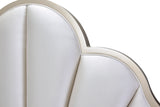 Malibu Crest Chardonnay/Porcelain Scalloped Panel Bed - Ornate Home