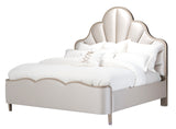 Malibu Crest Chardonnay/Porcelain Scalloped Panel Bed - Ornate Home