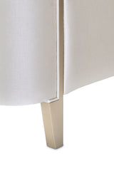 Malibu Crest Chardonnay/Porcelain Scalloped Panel Bed - Ornate Home