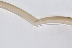 Malibu Crest Chardonnay/Porcelain Scalloped Panel Bed - Ornate Home