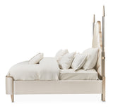 Malibu Crest Chardonnay/Porcelain Scalloped Poster Bed - Ornate Home