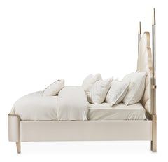 Malibu Crest Chardonnay/Porcelain Scalloped Poster Bed - Ornate Home