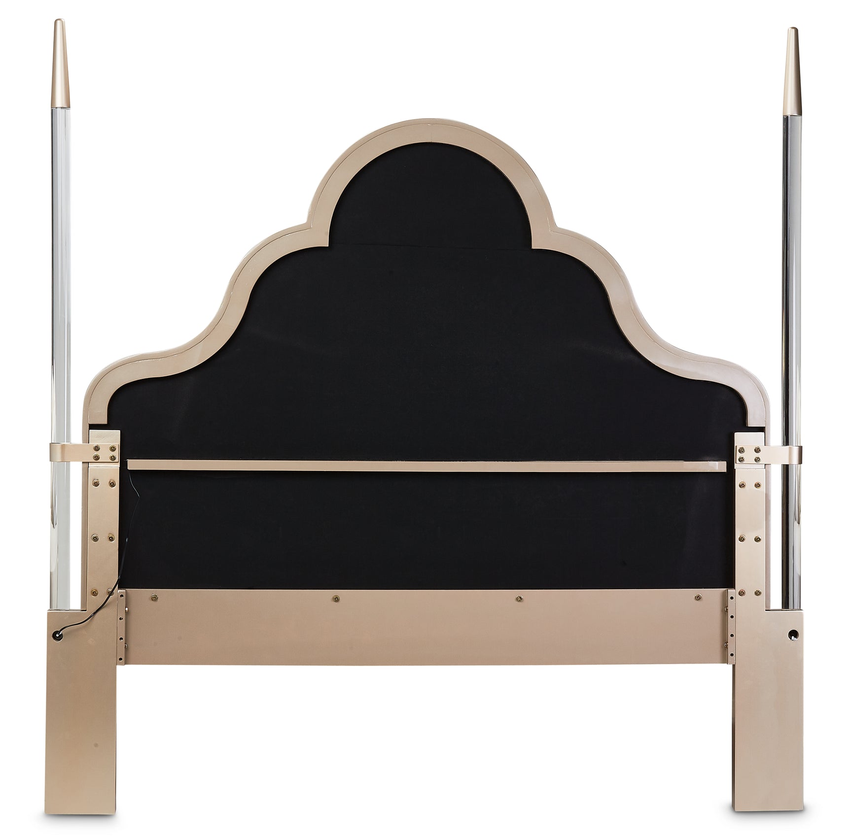 Malibu Crest Chardonnay/Porcelain Scalloped Poster Bed - Ornate Home