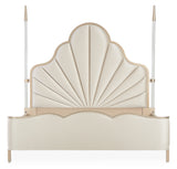 Malibu Crest Chardonnay/Porcelain Scalloped Poster Bed - Ornate Home