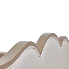 Malibu Crest Chardonnay/Porcelain Scalloped Poster Bed - Ornate Home