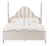 Malibu Crest Chardonnay/Porcelain Scalloped Poster Bed - Ornate Home