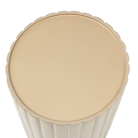 Malibu Crest Chardonnay Round Chairside Table - Ornate Home