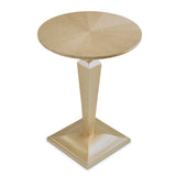 Malibu Crest Chardonnay Round Pedestal Tea Table - Ornate Home