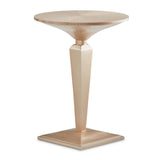 Malibu Crest Chardonnay Round Pedestal Tea Table - Ornate Home