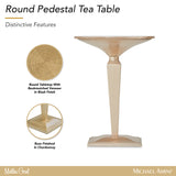 Malibu Crest Chardonnay Round Pedestal Tea Table - Ornate Home