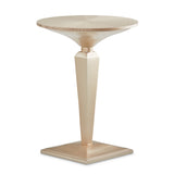 Malibu Crest Chardonnay Round Pedestal Tea Table - Ornate Home
