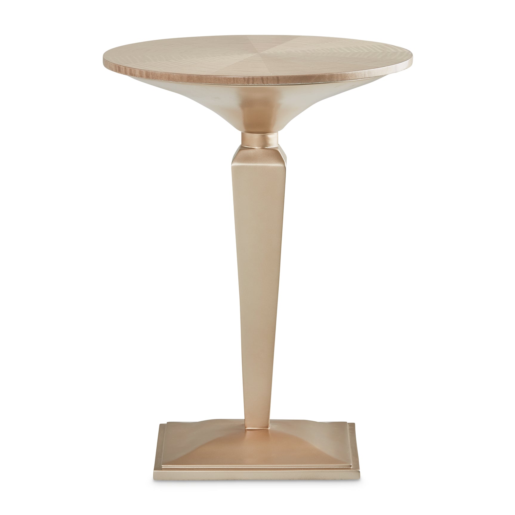 Malibu Crest Chardonnay Round Pedestal Tea Table - Ornate Home