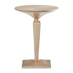 Malibu Crest Chardonnay Round Pedestal Tea Table - Ornate Home