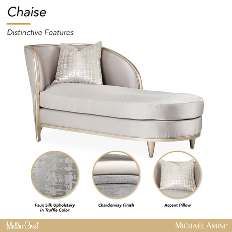 Malibu Crest Chardonnay/Truffle Chaise - Ornate Home