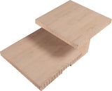 Malibu Natural Wood And Oak Veneer 2-Piece Coffee Table - Ornate Home