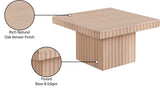 Malibu Natural Wood And Oak Veneer Coffee Table - Ornate Home