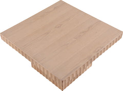 Malibu Natural Wood And Oak Veneer Coffee Table - Ornate Home