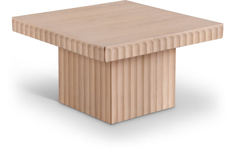 Malibu Natural Wood And Oak Veneer Coffee Table - Ornate Home