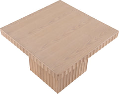Malibu Natural Wood And Oak Veneer Coffee Table - Ornate Home