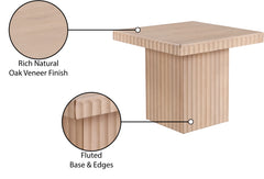 Malibu Natural Wood And Oak Veneer Coffee Table - Ornate Home