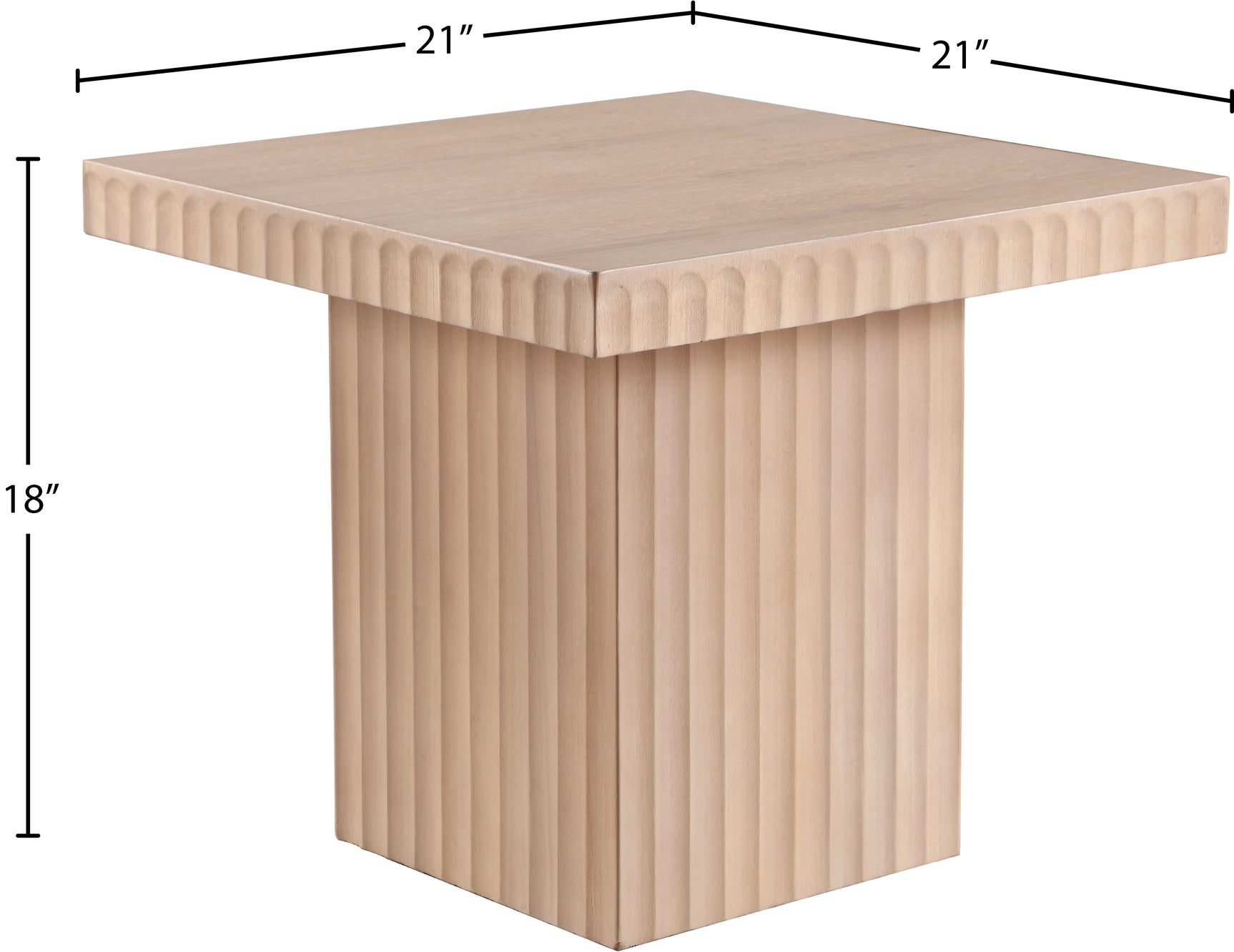 Malibu Natural Wood And Oak Veneer Coffee Table - Ornate Home