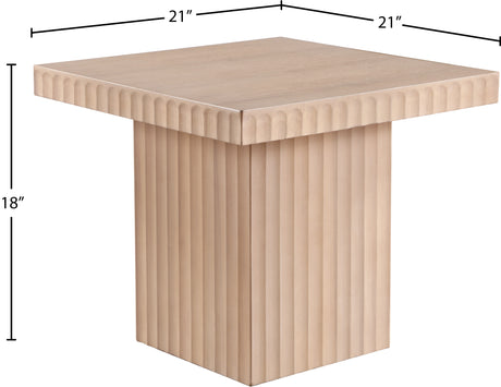 Malibu Natural Wood And Oak Veneer Coffee Table - Ornate Home