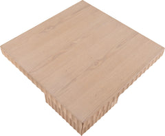 Malibu Natural Wood And Oak Veneer Coffee Table - Ornate Home