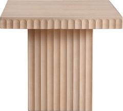 Malibu Natural Wood And Oak Veneer Coffee Table - Ornate Home
