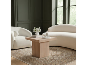 Malibu Natural Wood And Oak Veneer Coffee Table - Ornate Home