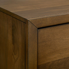 Malibu Walnut 2-Drawer Nightstand - Ornate Home
