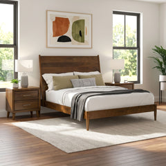 Malibu Walnut 3-Piece King Bedroom Set