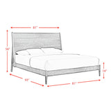 Malibu Walnut 3-Piece King Panel Bedroom Set - Ornate Home