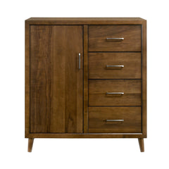 Malibu Walnut 4-Drawer Chest - Ornate Home