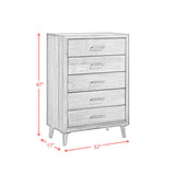 Malibu Walnut 4-Piece Queen Bedroom Set with 2 Nightstands & Chest - Ornate Home