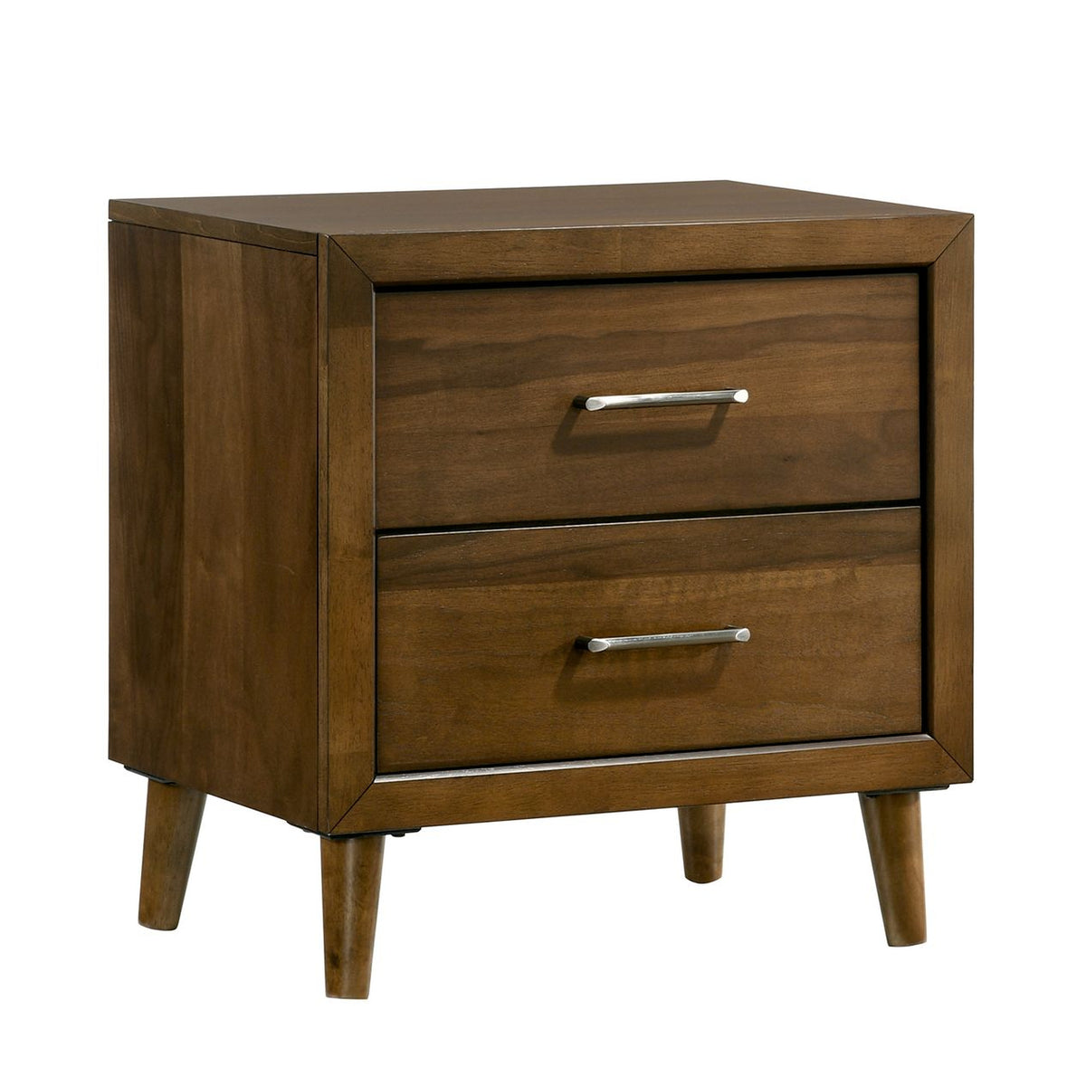 Malibu Walnut 5-Piece Queen Bedroom Set - Ornate Home