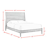 Malibu Walnut 5-Piece Queen Bedroom Set - Ornate Home